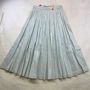 Vintage College Town Midi Skirt 7- 8 Blue Deadstock Fairycore Milkmaid Country